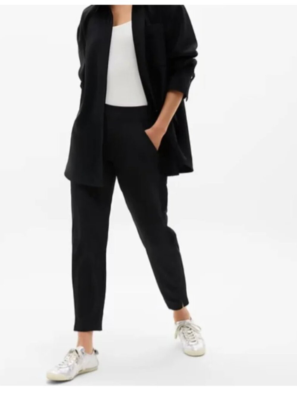 Athleta Black Brooklyn Mid Rise Ankle Pant, 6P